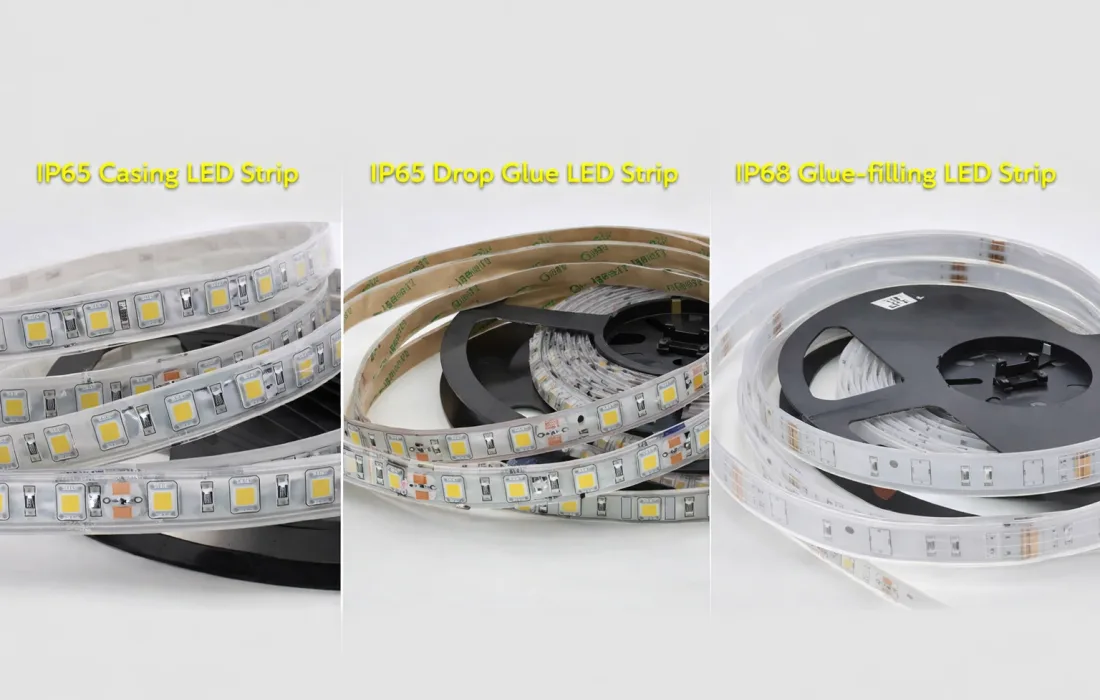 IP65 and IP68 rated LED channel diffusers for outdoor use