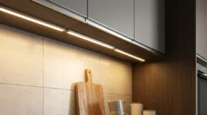 Unterschrankbeleuchtung mit schlanken, auf der Oberfläche montierten LED-Aluminiumprofilen