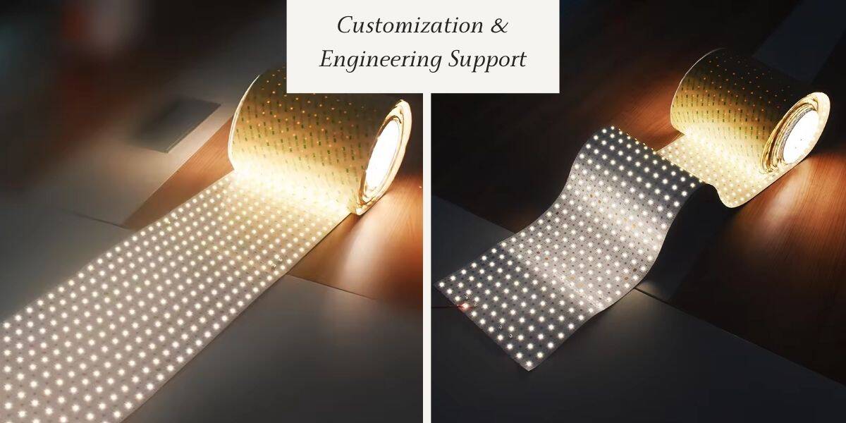 foglio di luce a led