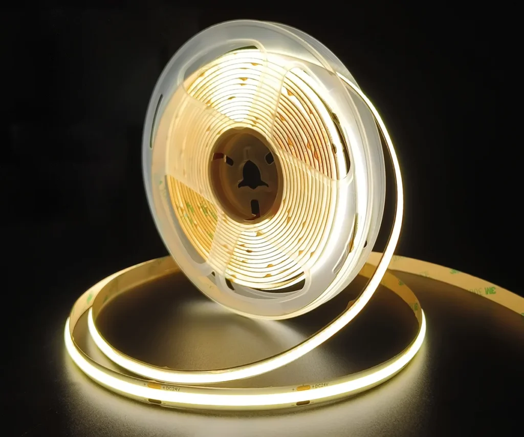 Lumières de bande LED COB