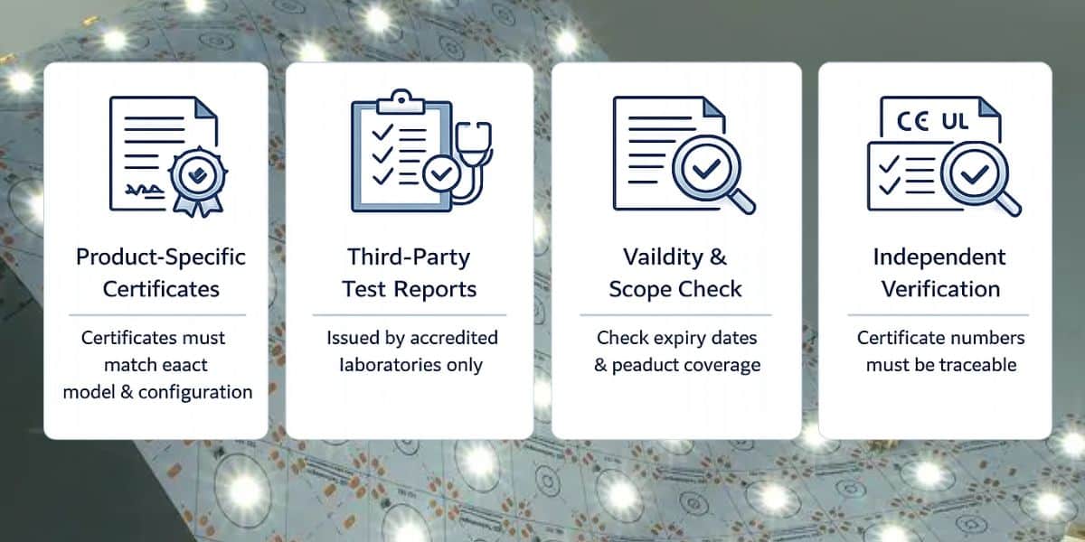 foglio di luce a led