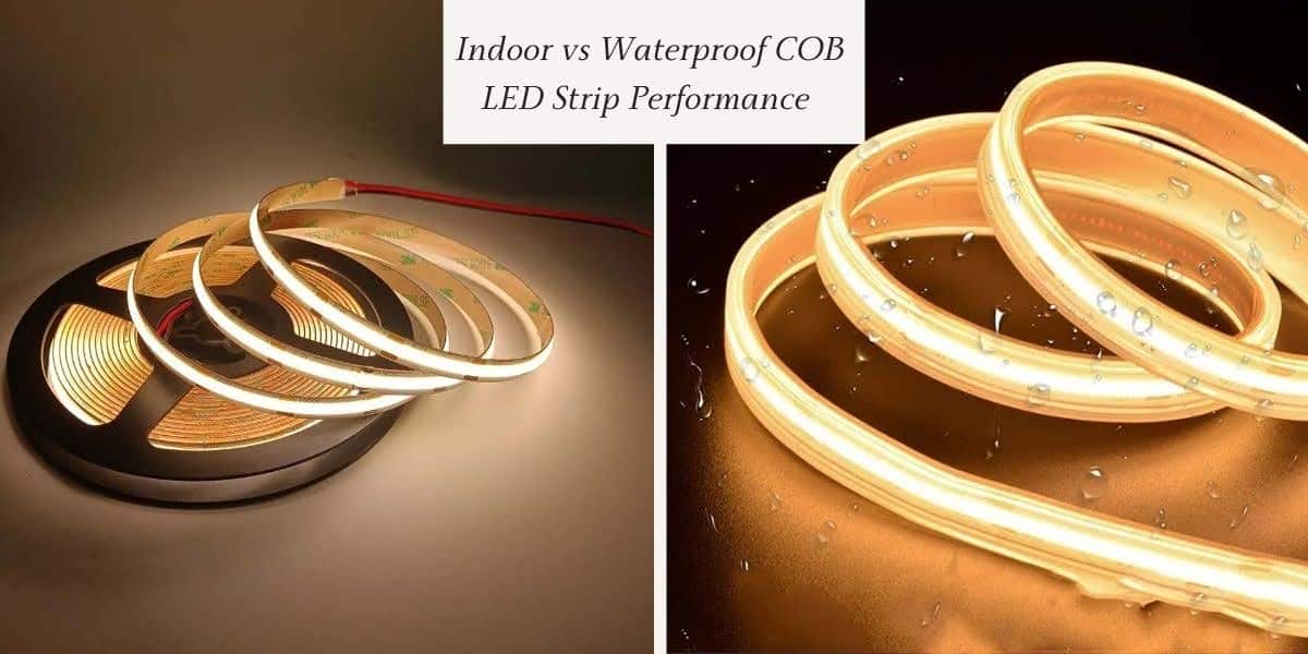 Lumières de bande LED COB