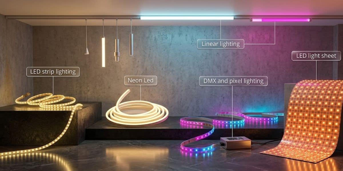 chiếu sáng đèn led kiến trúc