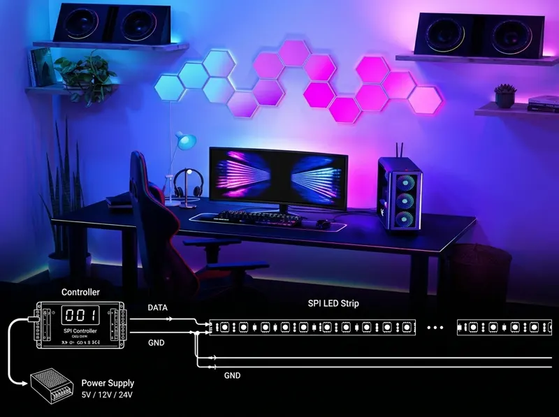 SPI LED System for Small-Scale Setup