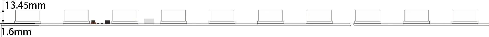 LED laterale a corrente costante Barra rigida_RQW24E020D-HE_SIDE_SIDE