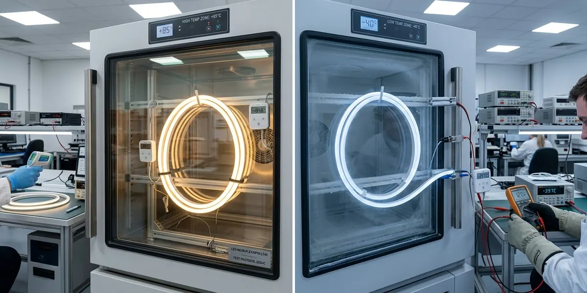 Comment nous validons la fiabilité - Test de température haute-basse LED Neon Flex Comment nous validons la fiabilité - Test de température haute-basse LED Neon Flex
