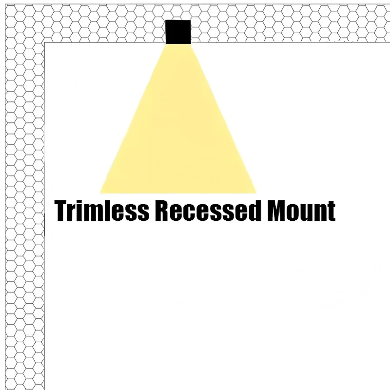 LED Acoustic Lighting Method_Trimless Recessed Mount