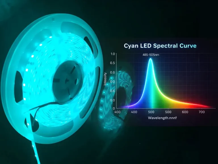 What Is the Wavelength of Cyan LED Strip Lights