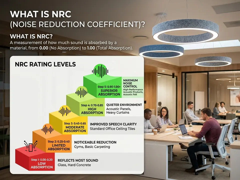 Quelle est la bonne note du NRC pour l'éclairage acoustique (version de mise à jour technique 2026)