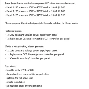 stone-backlighting-led-sheet-panel-load-calculation-450w-375w