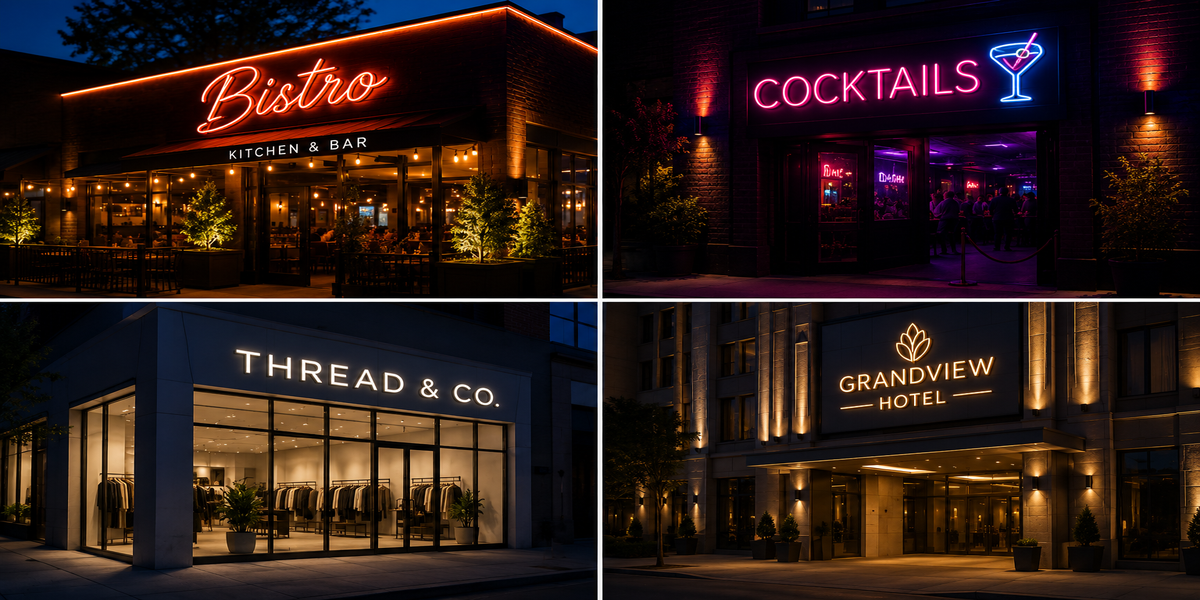 Commercial Outdoor Neon Signs