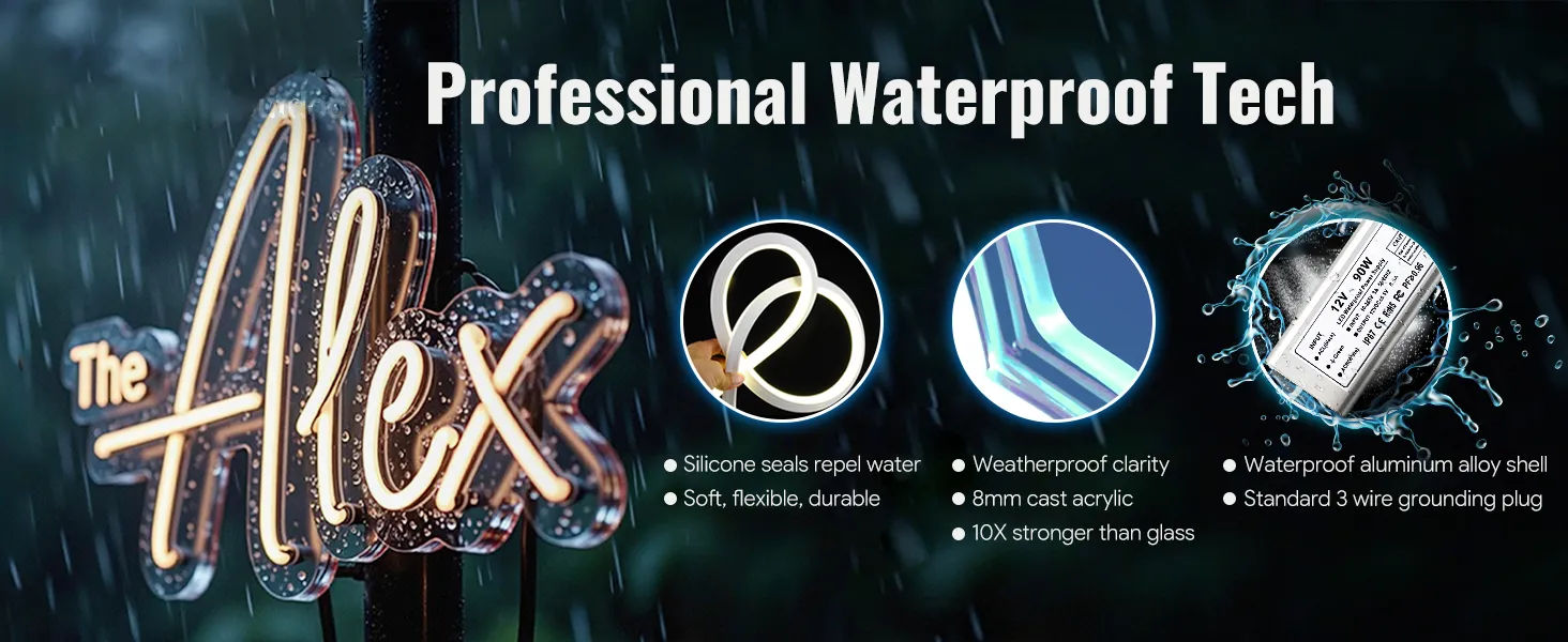 Outdoor LED Neon Signs Waterproof Wiring Outdoor LED Neon Signs Waterproof Wiring