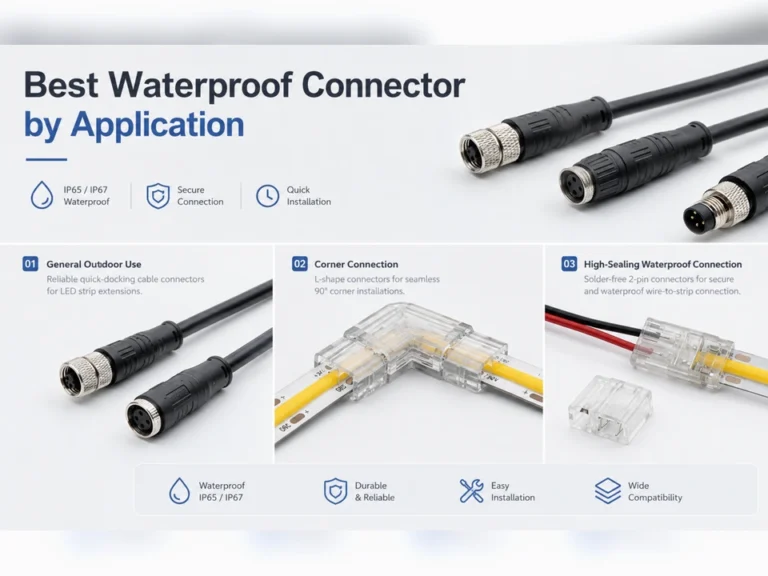 El mejor conector impermeable por aplicación