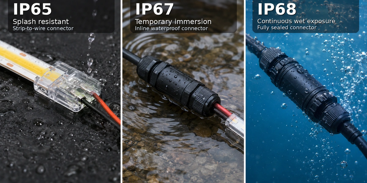 IP65 vs IP67 vs IP68 Connectors