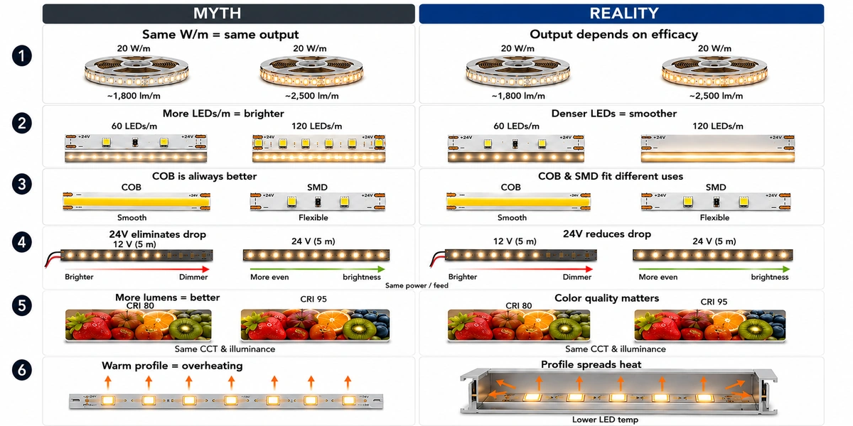 LED strip myth vs reality