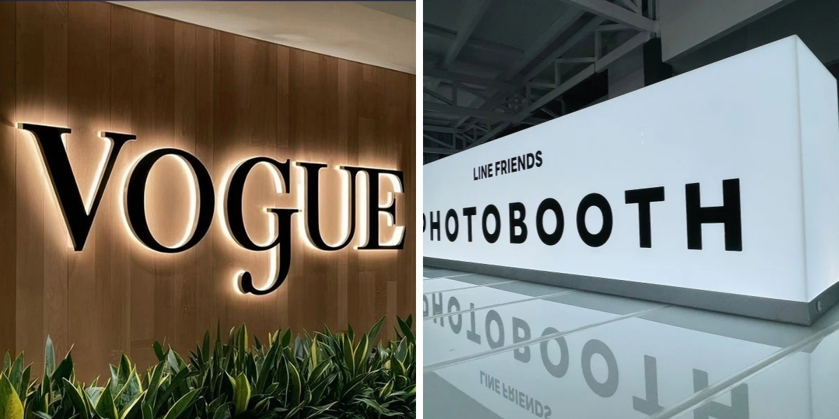 Litery kanału vs znaki lightbox Litery kanału vs znaki lightbox