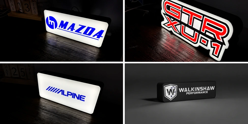 3D Illuminated Car Logo Sign 3D Illuminated Car Logo Sign