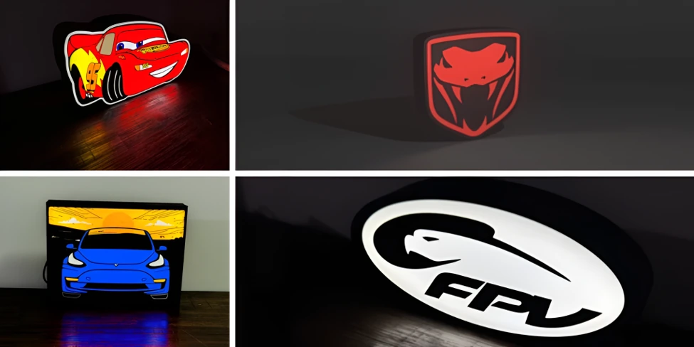 3D Illuminated Car Logo Sign 3D Illuminated Car Logo Sign