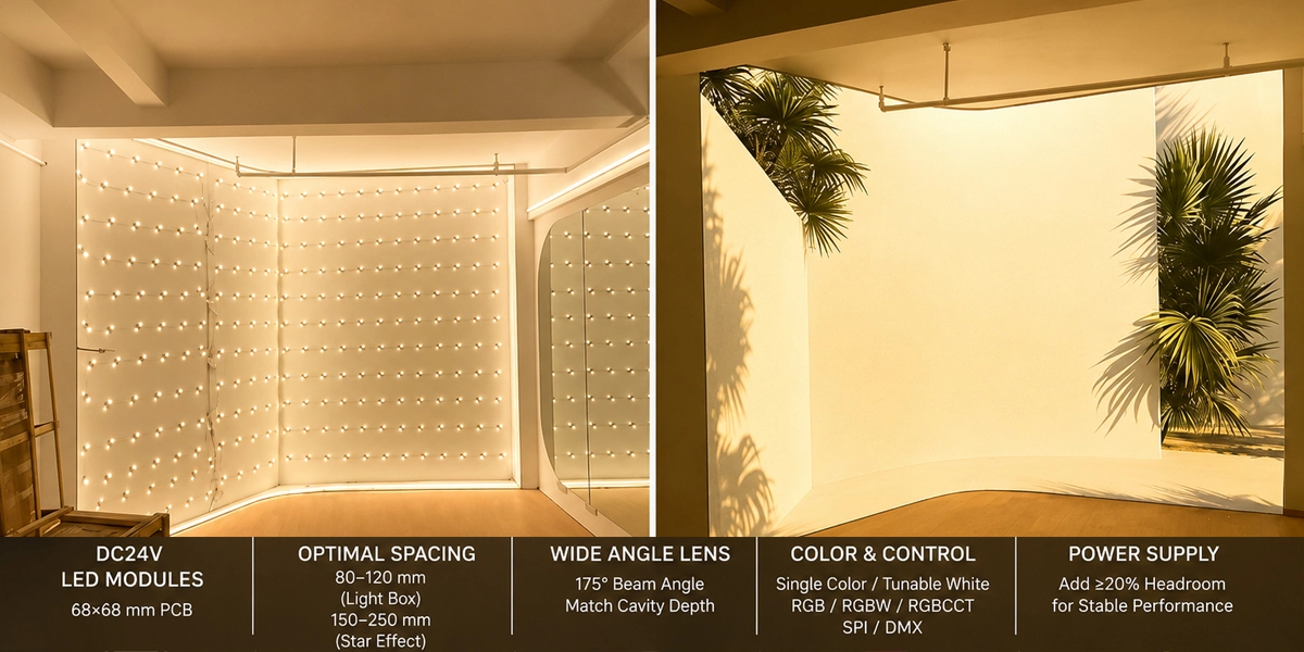 led-module-layout-for-light-boxes-ceiling-lighting led-module-layout-for-light-boxes-ceiling-lighting
