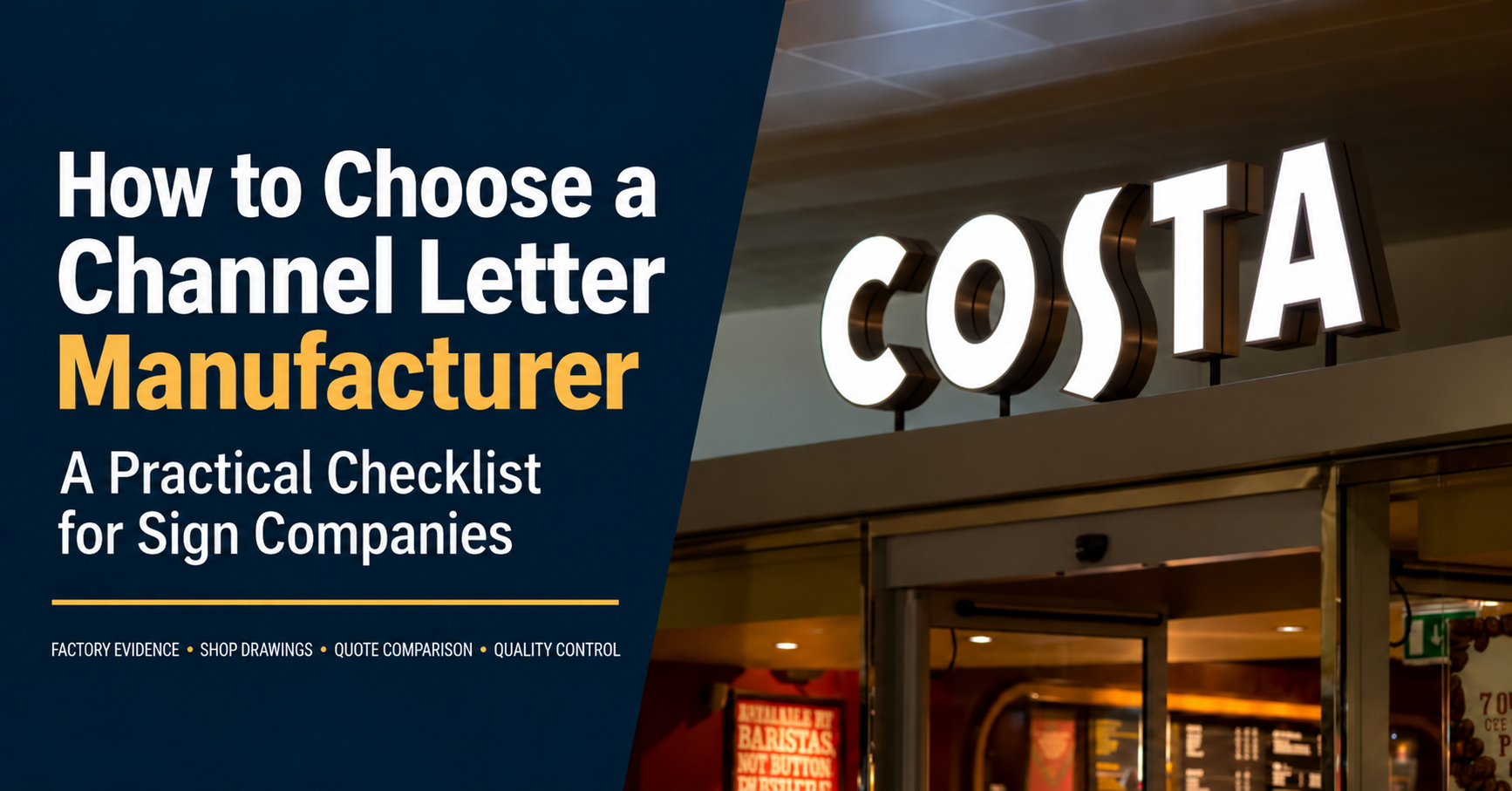 Channel Letter Manufacturer