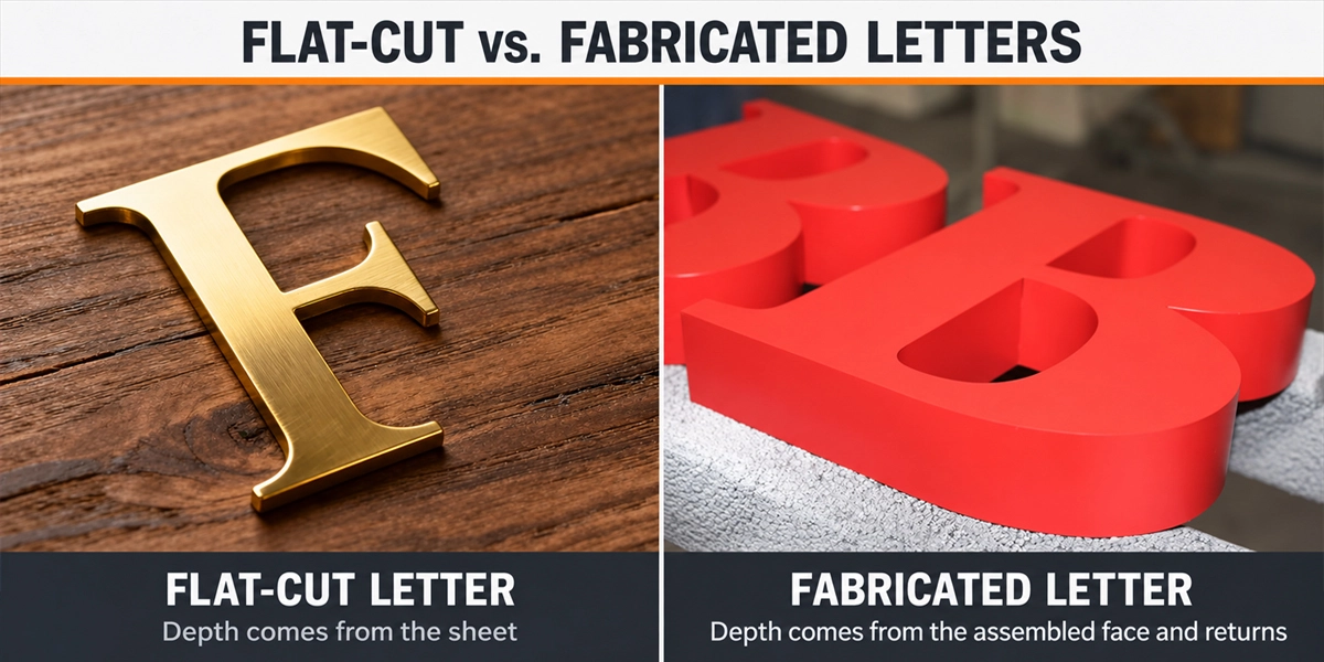 flat-cut-vs-fabricated-3d-letter-construction-real-photo flat-cut-vs-fabricated-3d-letter-construction-real-photo