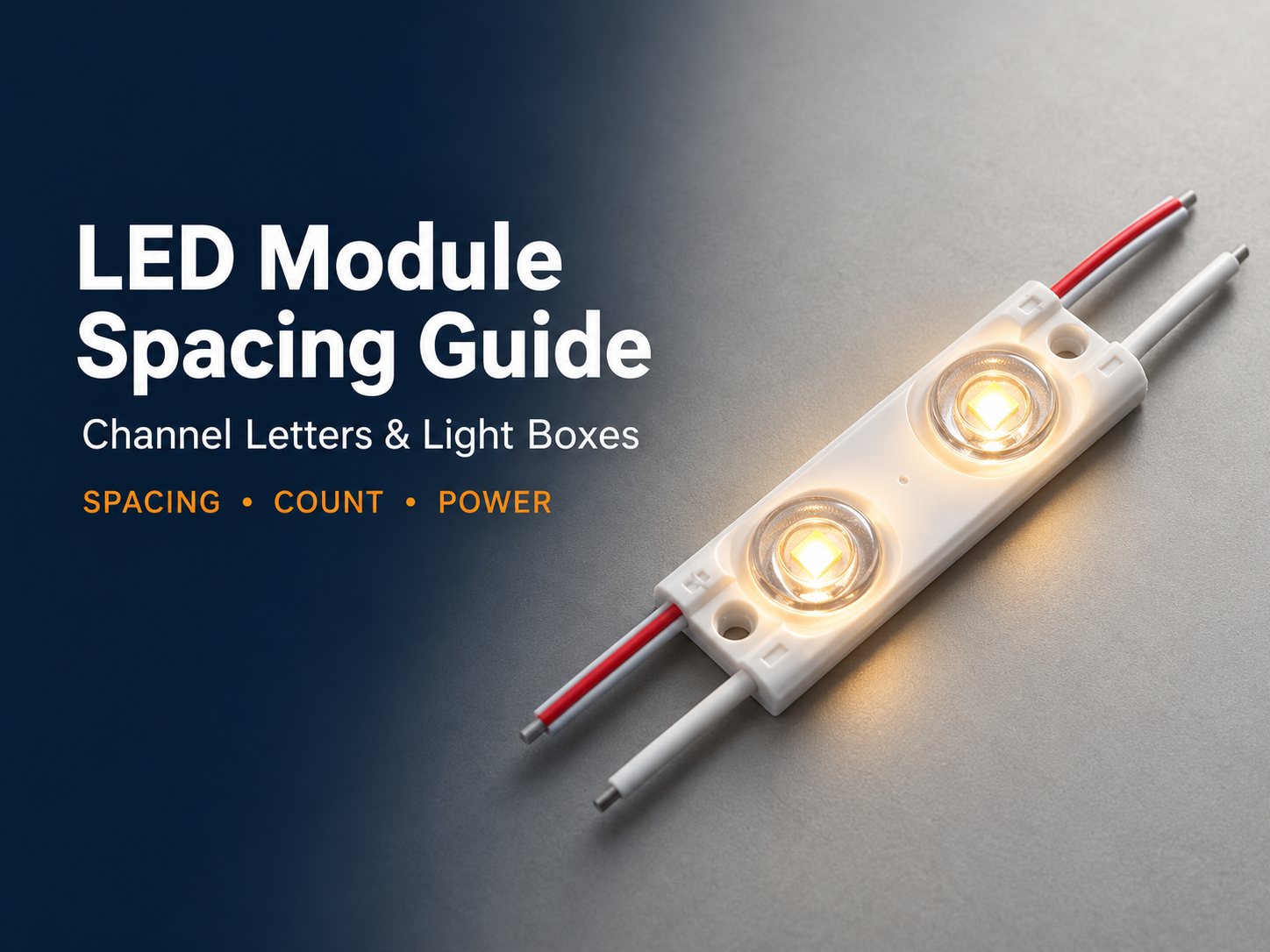 LED Module Spacing Guide